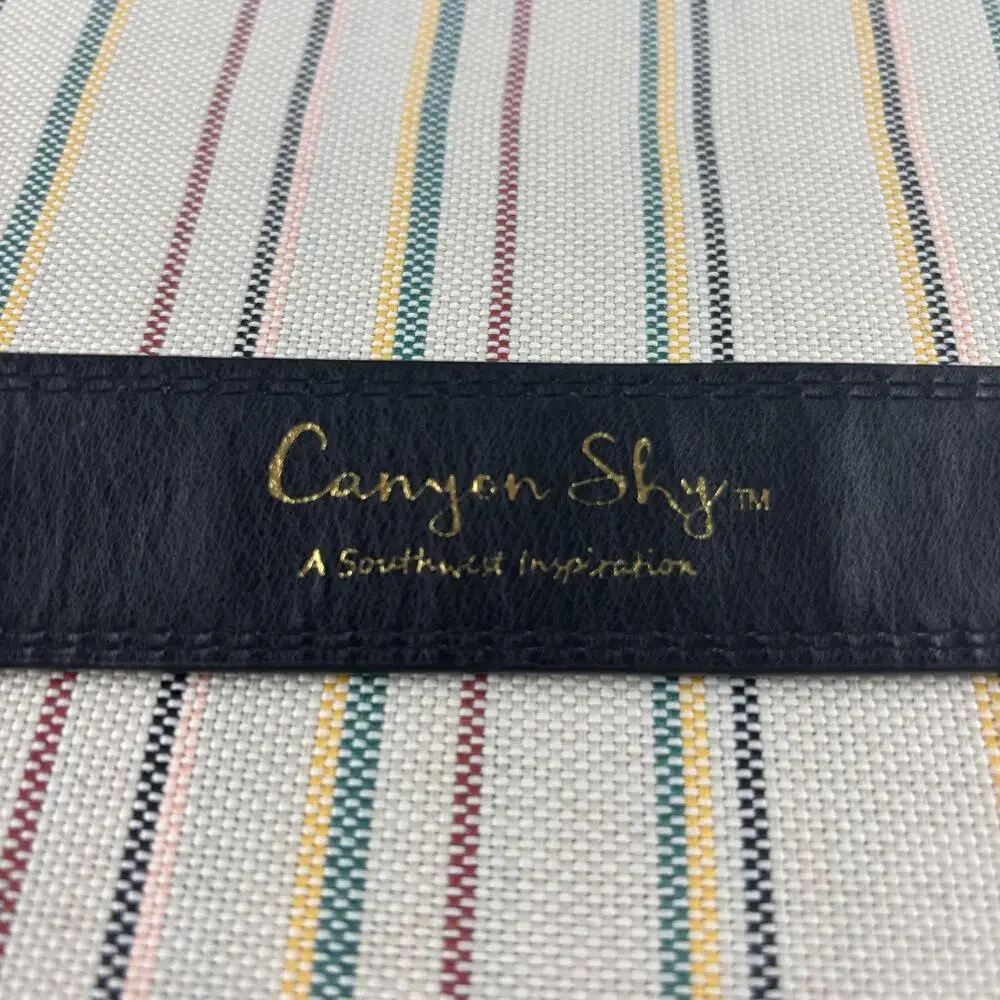Canyon Sky Belt Mens Medium Black Embossed Southwestern Tooled Silver Buckle